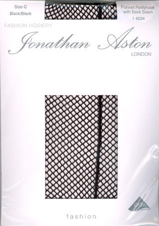 Jonathan Aston Fishnet Pantyhose with Back Seam