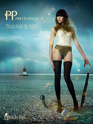 Pretty Polly Absolute Legs Mock Hold-Up Tights