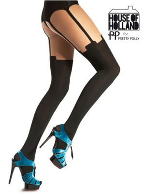 Pretty Polly House of Holland Super Suspender Tights