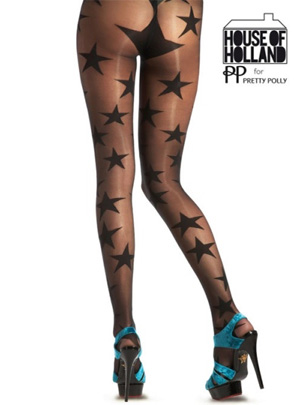Pretty Polly House of Holland Superstar Black Tights
