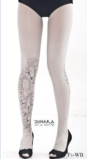 Zohara Tights with Medusa Tattoo