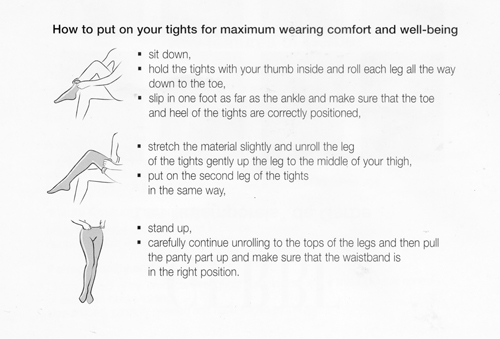 How to Put Tights On