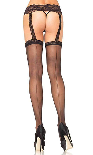 Leg Avenue Back Seam Garter Belt Stocking