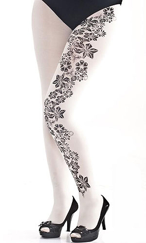 Zohara Tights with Flower Print